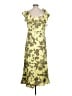 DKNY 100% Polyester Tropical Green Cocktail Dress Size 12 - photo 2