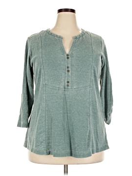 Jane and Delancey Long Sleeve Henley (view 1)