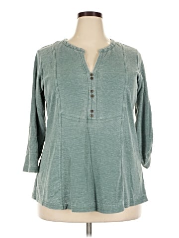 Jane and Delancey Long Sleeve Henley (view 1)