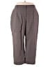 Caslon 100% Polyester Plaid Gray Dress Pants Size 22 - photo 1