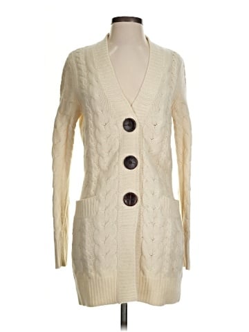 Pink Tartan Wool Cardigan (view 1)