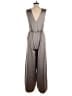 Express Metallic Gray Jumpsuit Size S - photo 2
