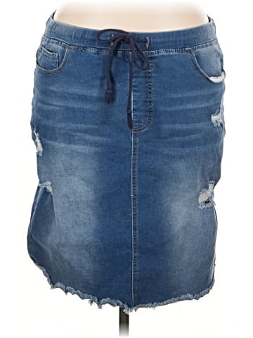 ROYALTY Denim Skirt (view 1)