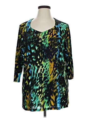 Ulla Popken 3/4 Sleeve T-Shirt (view 1)