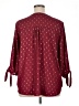 Papermoon 100% Polyester Burgundy 3/4 Sleeve Blouse Size 1X - photo 2