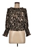 Patrizia Luca 100% Polyester Brown Long Sleeve Blouse Size M - photo 1