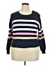 Lane Bryant Stripes Blue Pullover Sweater Size 18 - 20 Plus - photo 1
