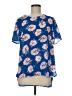Daniel Rainn 100% Polyester Blue Short Sleeve Blouse Size M - photo 1