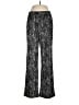 IMAN Paisley Black Casual Pants Size M - photo 1
