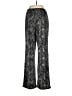 IMAN Paisley Black Casual Pants Size M - photo 2