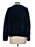 Blanc Noir Solid Blue Pullover Sweater Size M - photo 2