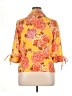 Kathy Che 100% Polyester Orange 3/4 Sleeve Blouse Size 14 - photo 2