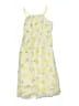 H&M 100% Polyester Yellow Ivory Dress Size 10 - photo 2