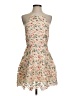 Tularosa 100% Polyester Floral Tan Cocktail Dress Size S - photo 1