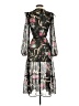 Unbranded Print Black Cocktail Dress Size XXS - photo 2