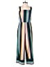 Speechless Color Block Teal Jumpsuit Size XS - photo 1