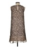 Ann Taylor LOFT 100% Polyester Animal Print Brown Casual Dress Size S (petite) - photo 2