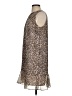Ann Taylor LOFT 100% Polyester Animal Print Brown Casual Dress Size S (petite) - photo 5