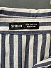 Shein Stripes Blue 3/4 Sleeve Button-Down Shirt Size 6 - photo 7