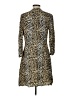 Gap Animal Print Gold Casual Dress Size 10 (tall) - photo 2
