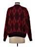 Zara Argyle Red Pullover Sweater Size S - photo 2