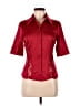 Sele Burgundy Short Sleeve Blouse Size S - photo 1