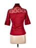 Sele Burgundy Short Sleeve Blouse Size S - photo 2