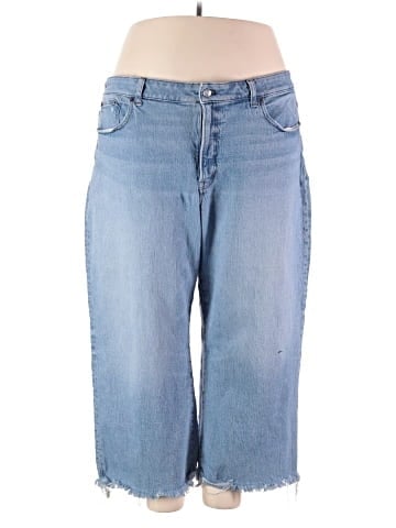 Madewell The Plus Perfect Vintage Wide-Leg Crop Jean in Hallstead Wash (view 1)