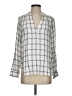 Gap 100% Viscose Silver 3/4 Sleeve Blouse Size S - photo 1