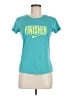 Nike 100% Polyester Teal Short Sleeve T-Shirt Size M - photo 1