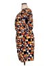AB Studio 100% Polyester Print Orange Casual Dress Size 14 - photo 5