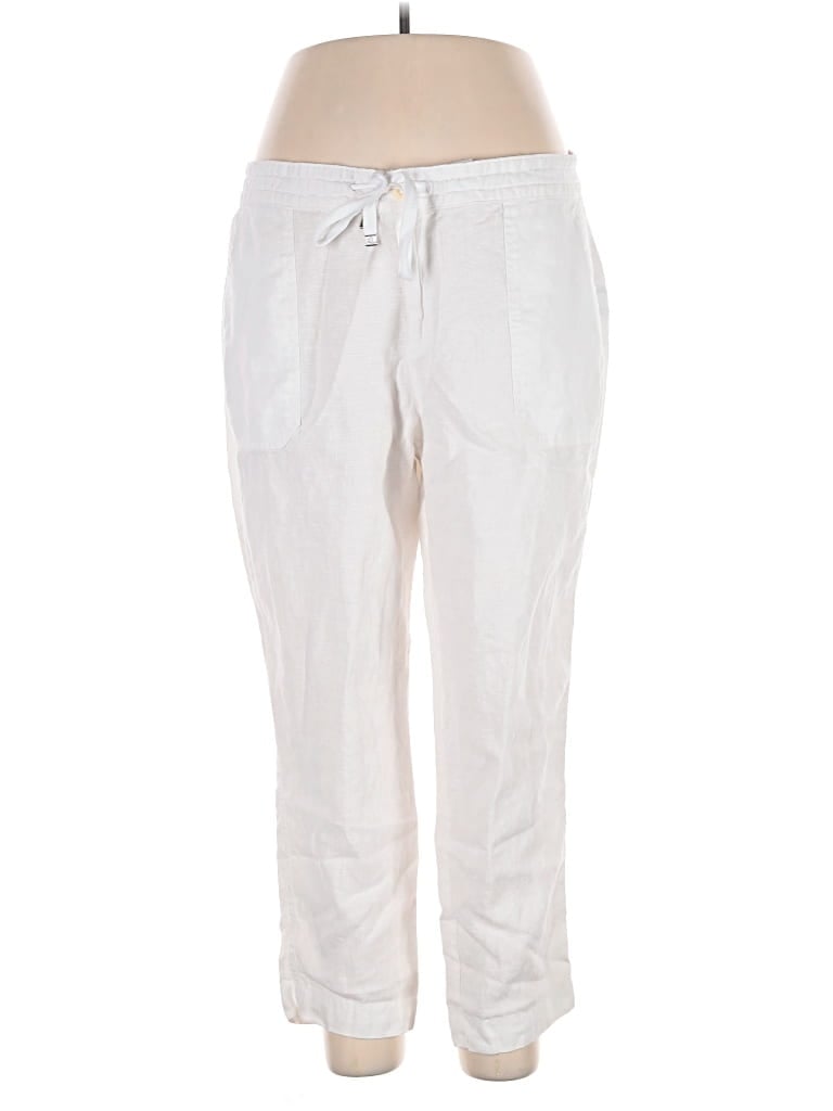 Pre-owned Polo Ralph Lauren Linen Pants In White