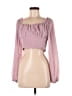 Shein Pink Long Sleeve Blouse Size 4 - photo 1