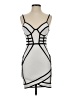 Assorted Brands Graphic White Cocktail Dress Size S - photo 1