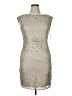 Eliza J Metallic Silver Cocktail Dress Size 14 - photo 1