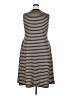BLOOMCHIC Stripes Gray Casual Dress Size 18 - photo 2