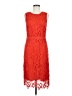 Ann Taylor 100% Polyester Red Cocktail Dress Size 8 - photo 1