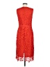 Ann Taylor 100% Polyester Red Cocktail Dress Size 8 - photo 2