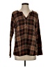Bob Timberlake Brown Long Sleeve Blouse Size S - photo 1