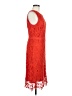 Ann Taylor 100% Polyester Red Cocktail Dress Size 8 - photo 4