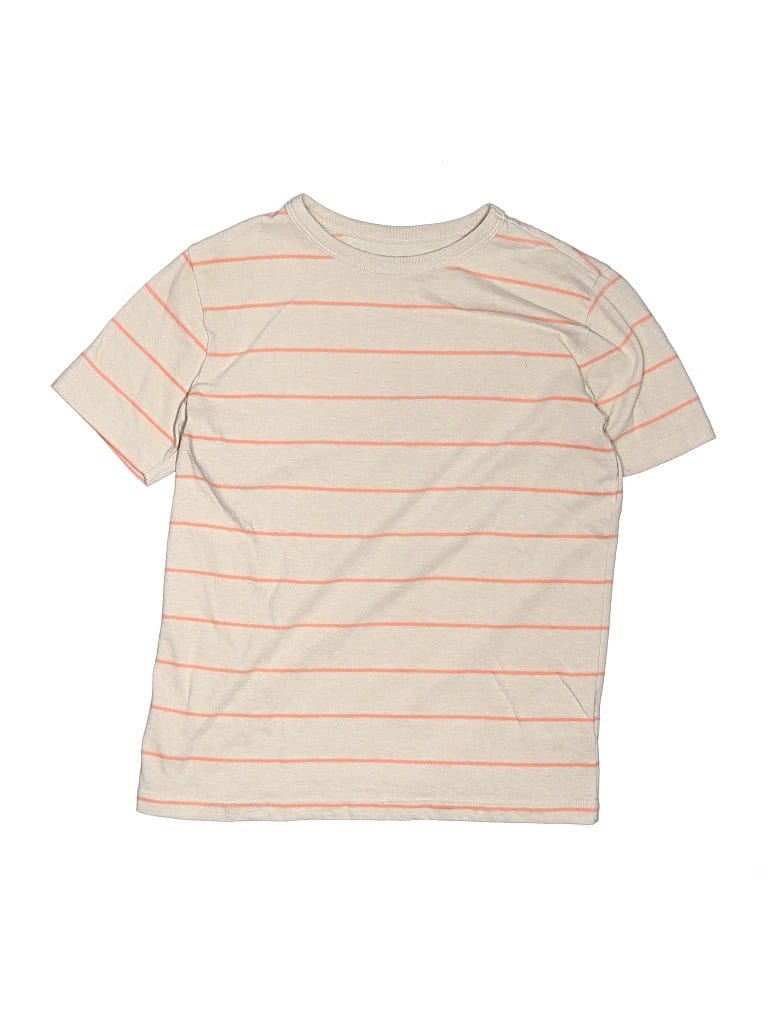 Pre-owned Crewcuts Outlet Kids' Short Sleeve Top Tan Tops