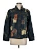 Chico's Graphic Blue Denim Jacket Size Med (1) - photo 1