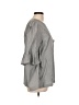 Clu 100% Cotton Gray 3/4 Sleeve Blouse Size L - photo 4