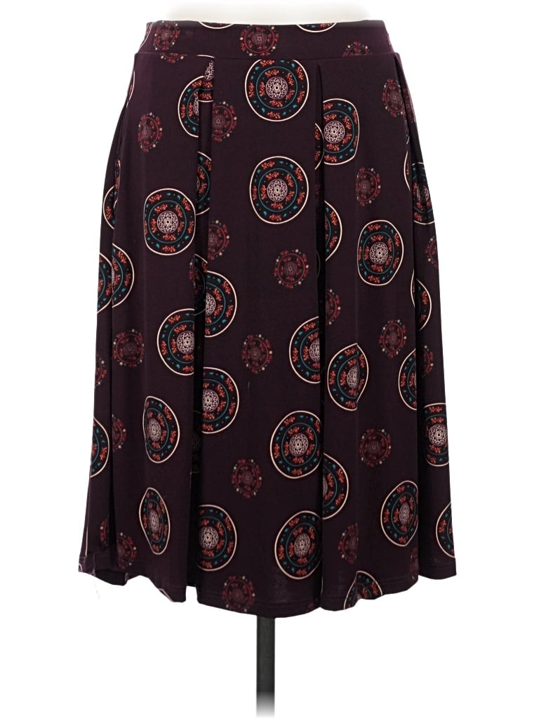 Lularoe Casual Skirt In Burgundy