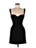 Saloni Solid Black Cocktail Dress Size 0 - photo 1