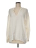 Vince. Ivory Long Sleeve Silk Top Size M - photo 1