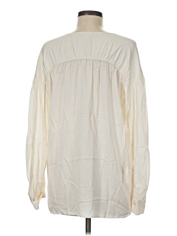 Vince. Long Sleeve Silk Top (view 2)