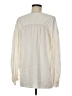 Vince. Ivory Long Sleeve Silk Top Size M - photo 2