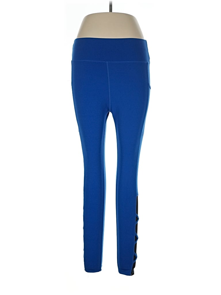 Pre-owned Pop Fit Active Pants In Blue