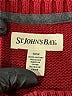 St. John's Bay 100% Cotton Color Block Burgundy Pullover Sweater Size S - photo 7